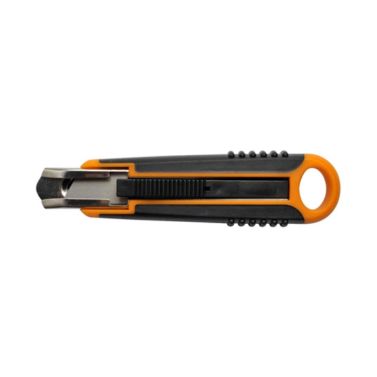 Fiskars 18 mm Sicherheits-Cuttermesser - Präzisionsmesser für sicheres Schneiden