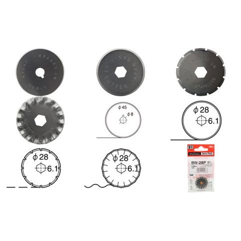 NT Cutter BR-28P Ersatzklinge für Rollenschneider - Freistilschnitt (61000587)