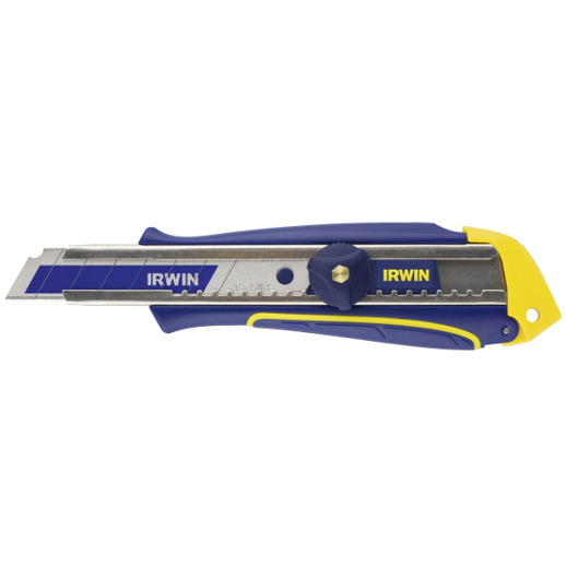 IRWIN Teppichmesser 10507580 - Blau/Gelb | Abbrechmesser für präzise Schneidarbeiten