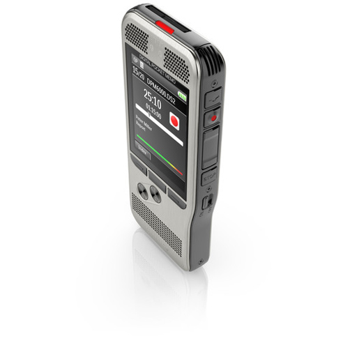 Philips DPM6000 Diktiergerät mit Flash-Karte - Schwarz/Silber